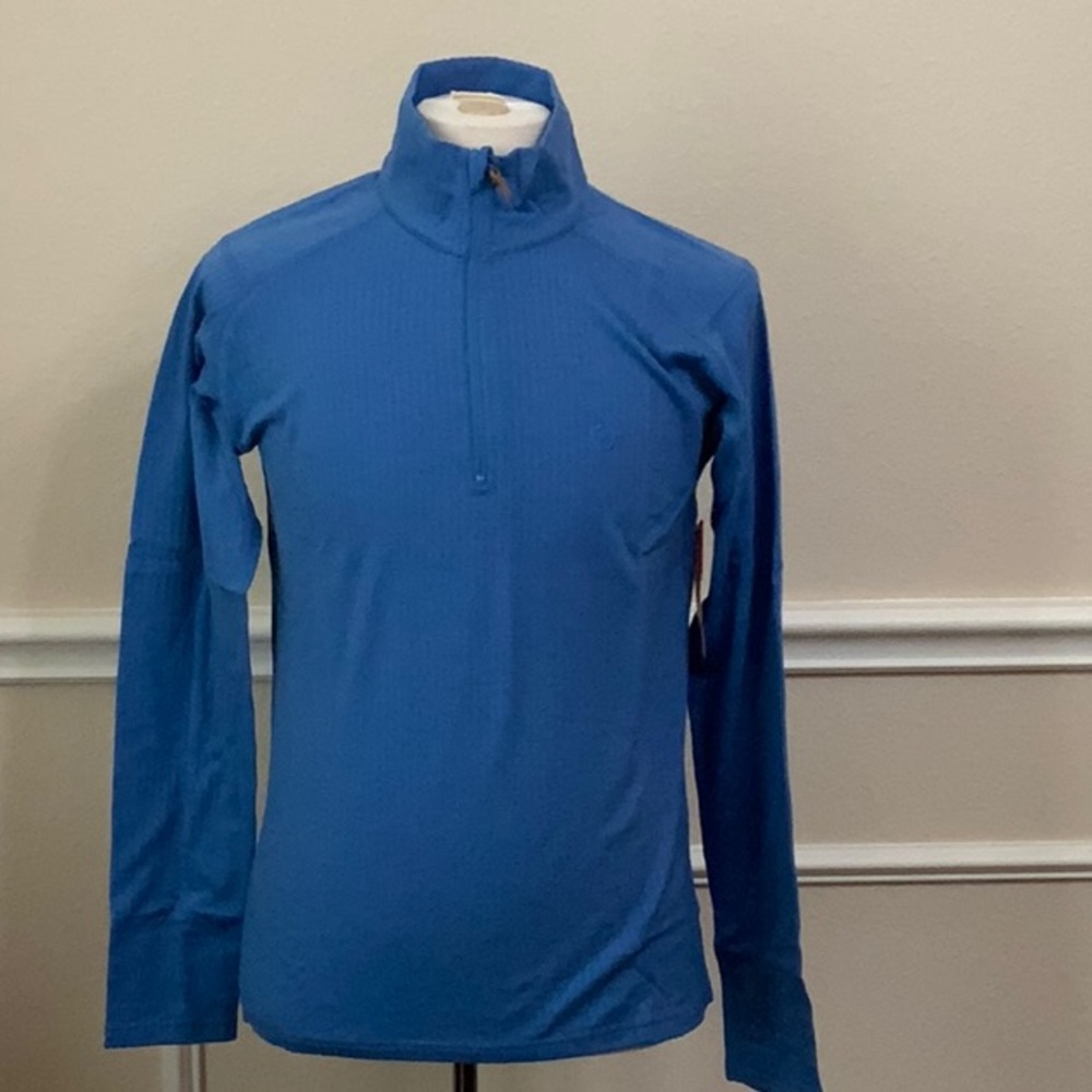 Fjallraven OVIK BASE WOOL HALF ZIP - Uncle Blue